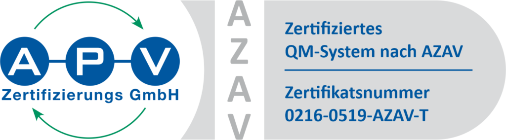 APV-Zertifikat